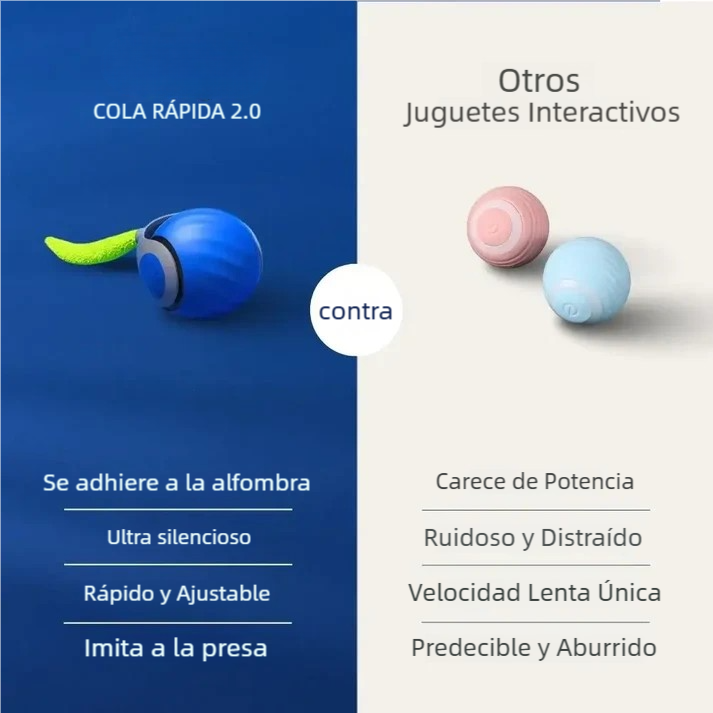 TailPlay™ 2.0 – Pelota Inteligente Con Cola Para Gatos
