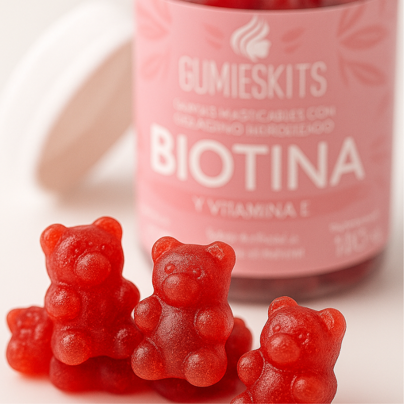 🌸 GUMIESKITS™ – GOMITAS PREMIUM COLÁGENO + BIOTINA + VITAMINA E  ✅COMPRA 1 LLEVA 2