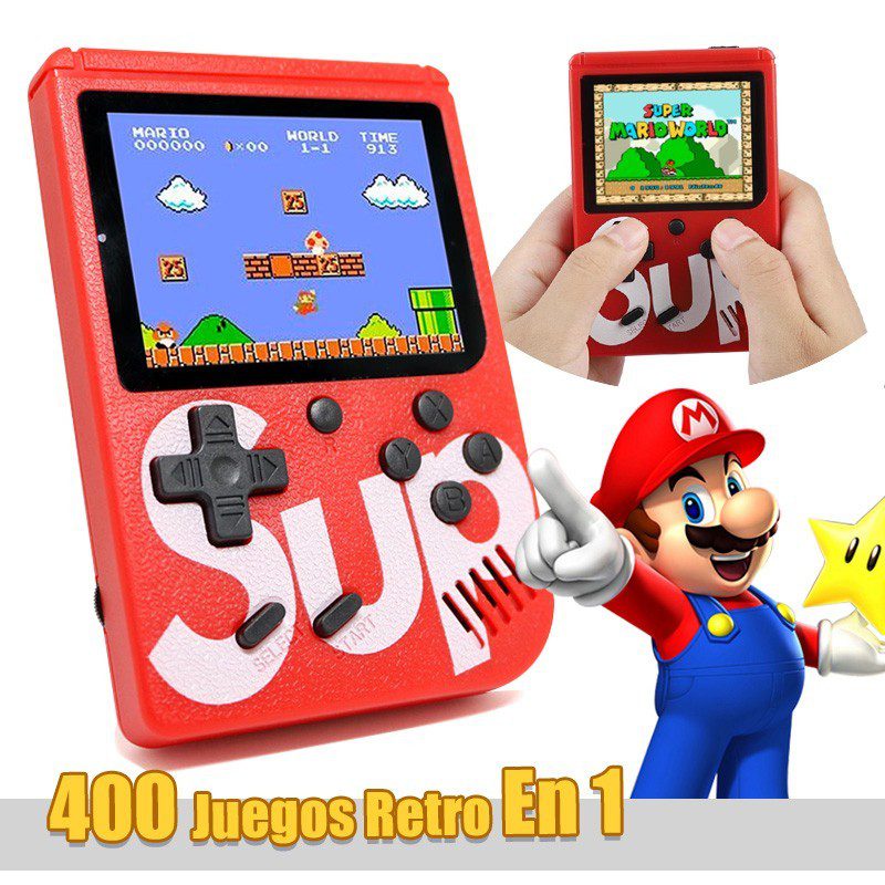 PixelBox™ – Mini Consola Retro 400 Juegos + Control Extra