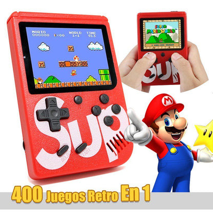 PixelBox™ – Mini Consola Retro 400 Juegos + Control Extra