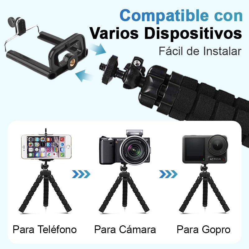 OctoFlex™ – Soporte Flexible y Antideslizante para Celular