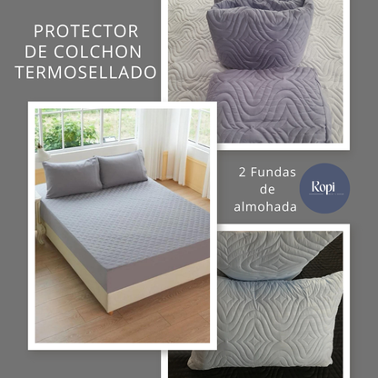 CalmaBed™ - Protector De Colchón + Fundas de almohadas - [PROMOCIÓN DISPONIBLE SOLO HOY]