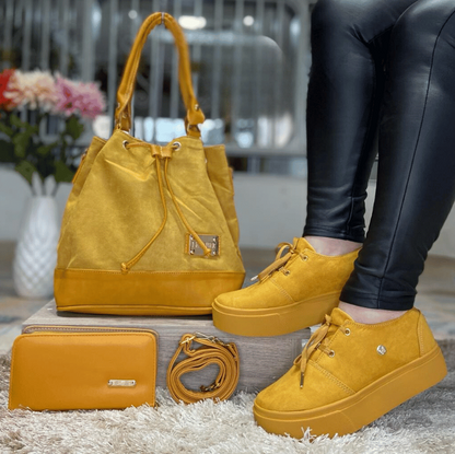 Trio Lince Dama™ Bolso + Billetera + Calzado Promoción - CIERRE DE LA TIENDA - CONTRA ENTREGA ENVÍO GRATIS