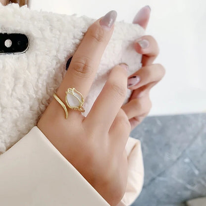 TULIPAN™ ANILLO AJUSTABLE  JOYERIA EXCLUSIVA - [PROMOCIÓN DISPONIBLE SOLO HOY]