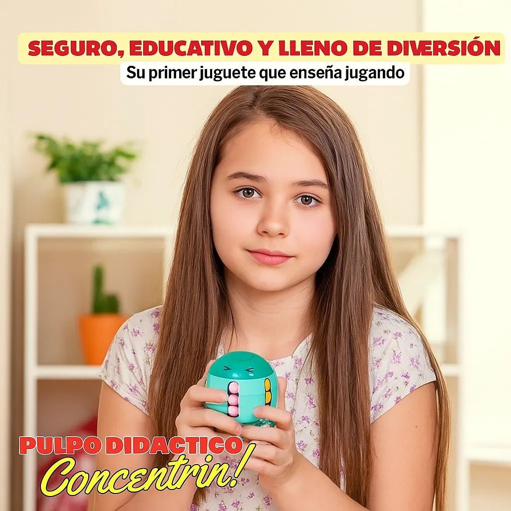 PulpoZen - Calma, enfoque y diversión en un solo juguete.