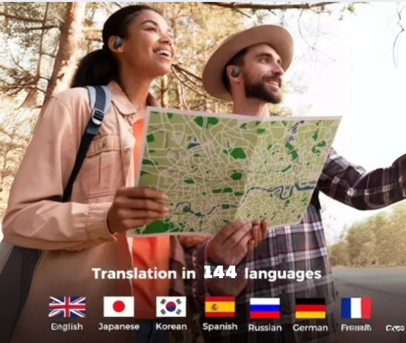 🎧 PolyVoice™ – Entiende y habla 144 idiomas al instante