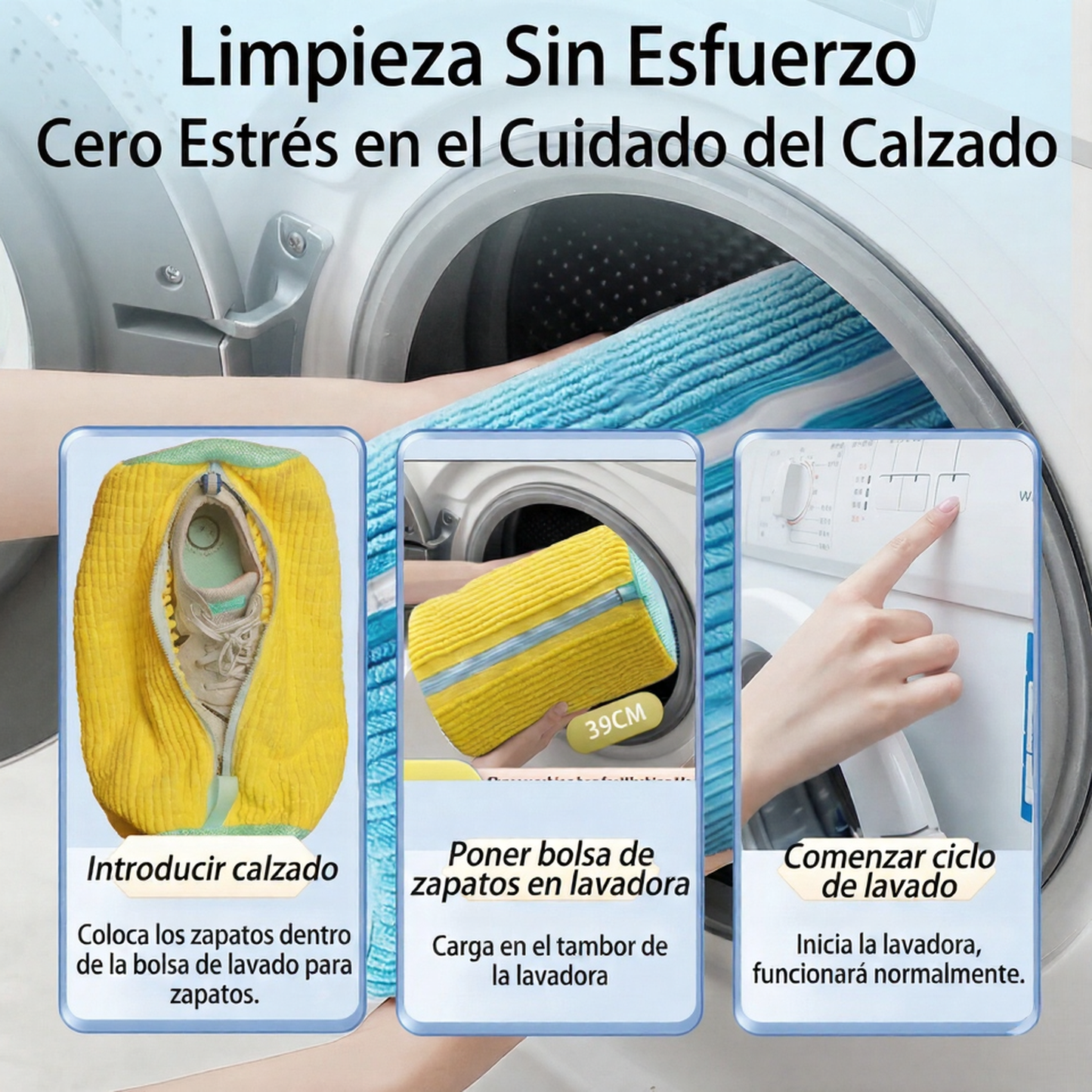 TenisClean™ – Funda Protectora Para Lavar Tus Tenis Sin Daños