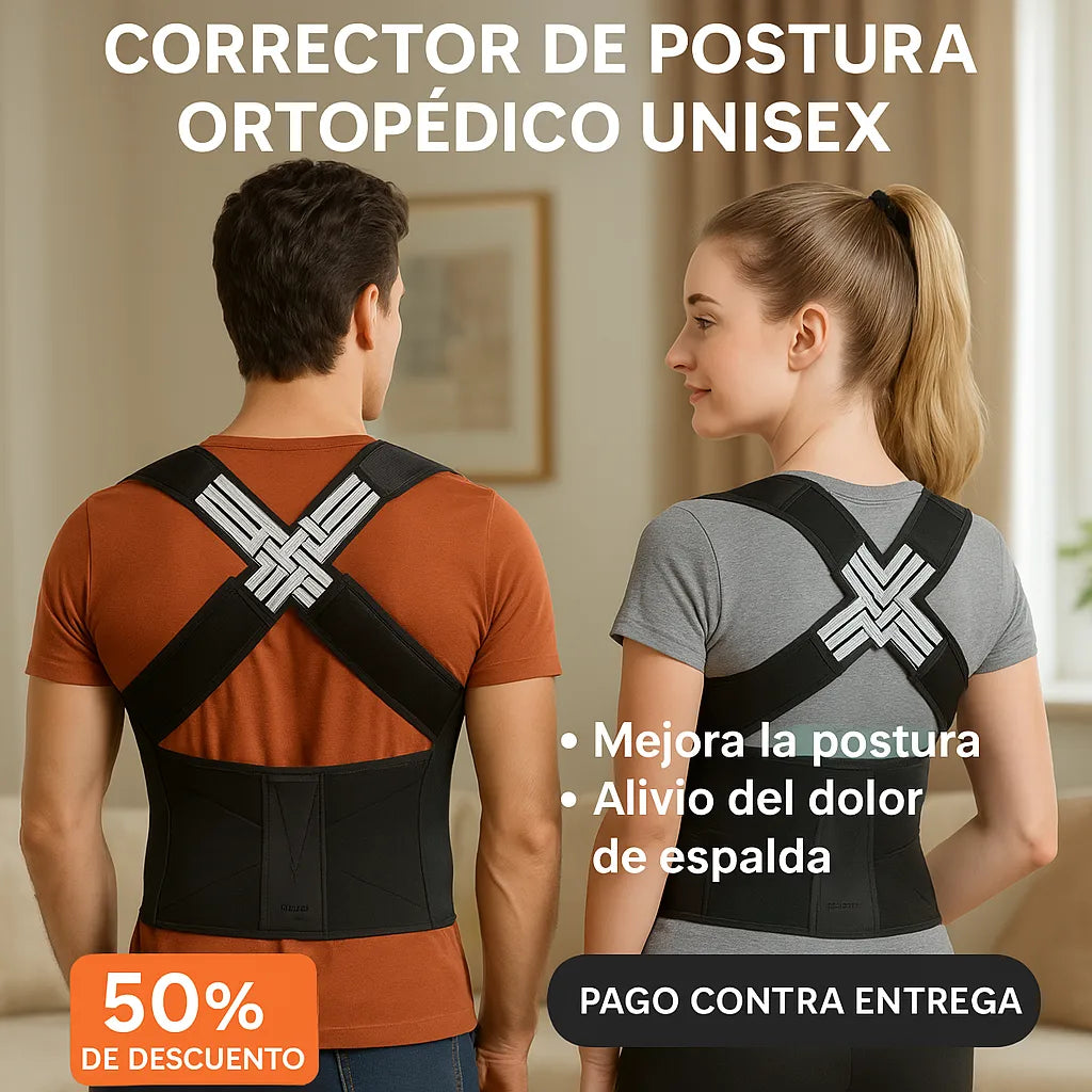 PosturaPlus™ Corrector de Postura Ortopédico Unisex - [PROMOCIÓN DISPONIBLE SOLO HOY]