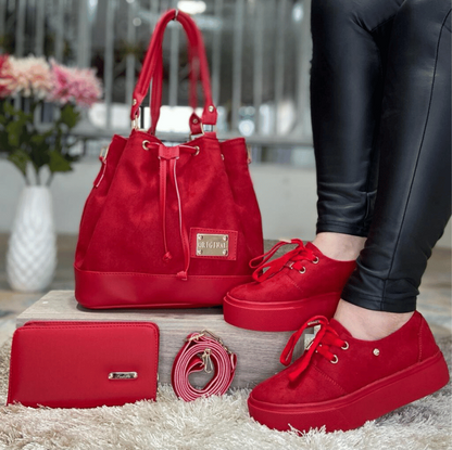 Trio Lince Dama™ Bolso + Billetera + Calzado Promoción - CIERRE DE LA TIENDA - CONTRA ENTREGA ENVÍO GRATIS