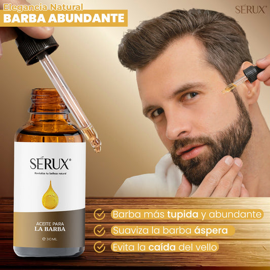 Serux™ – Aceite Premium Para Barba - Barba sana, suave y con carácter
