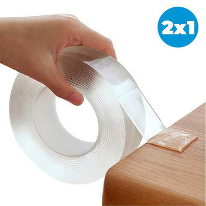 PROMO 2x1 Cinta Doble Faz Lavable Y Reutilizable
