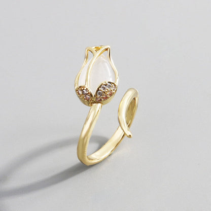 TULIPAN™ ANILLO AJUSTABLE  JOYERIA EXCLUSIVA - [PROMOCIÓN DISPONIBLE SOLO HOY]